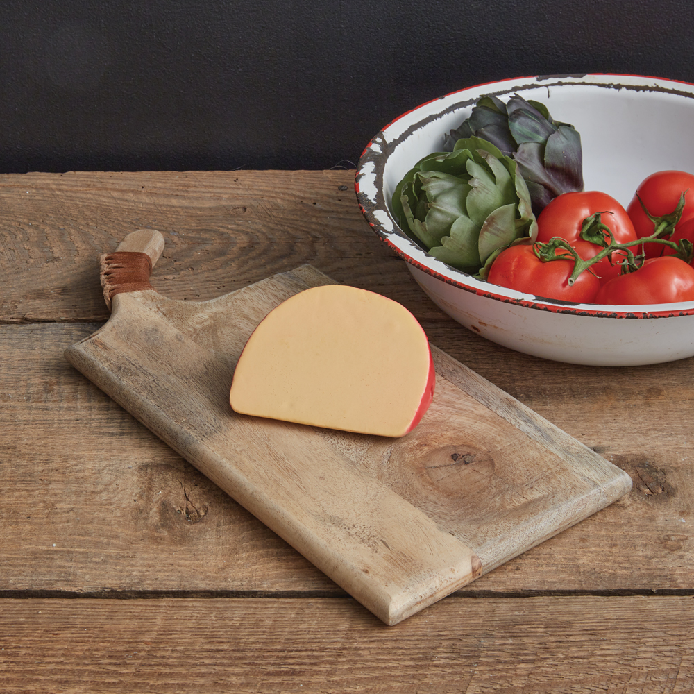 Cleaver Cutting Board With Leather Handle Ctw Home Collection