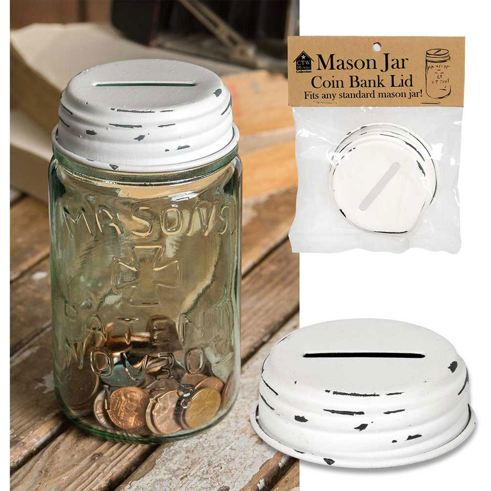 1 X Coin Bank Mason Jar Lid Kitchen & Dining for sale online 