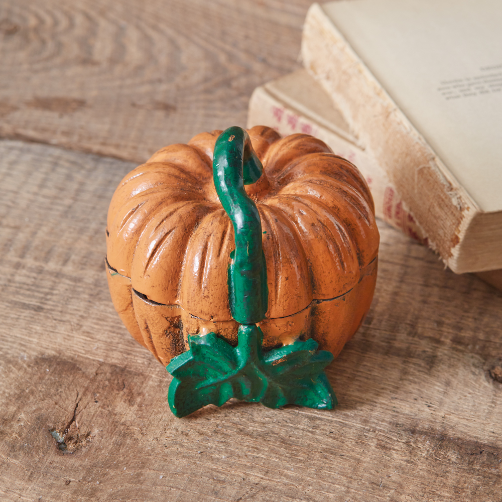 Cast Iron Mini Pumpkin Trinket Box | CTW Home Collection