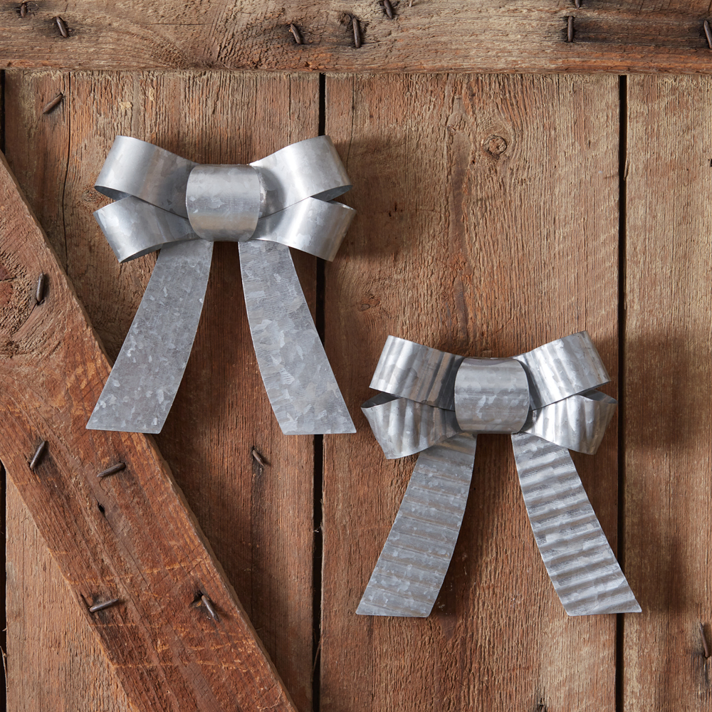 Set of Two Galvanized Metal Bows CTW Home Collection