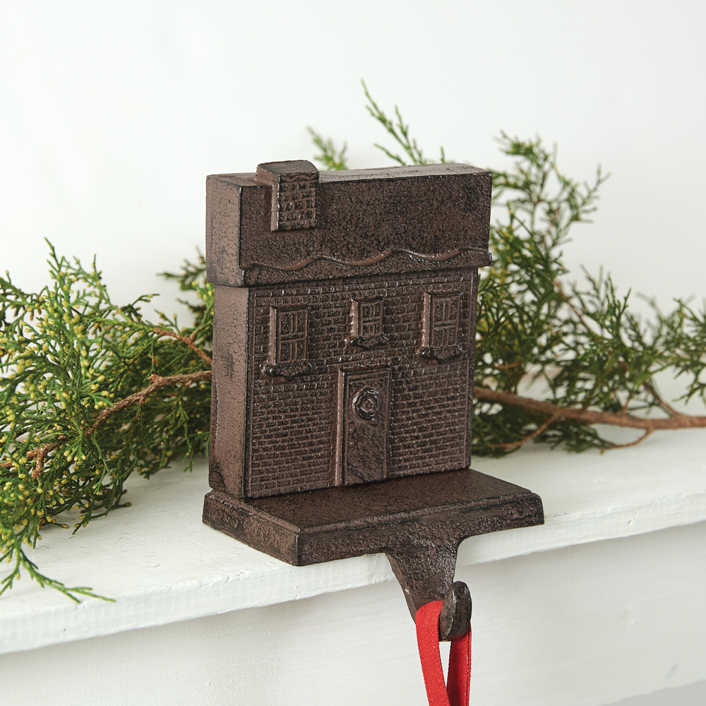 Cast Iron Gingerbread House Stocking Holder CTW Home Collection