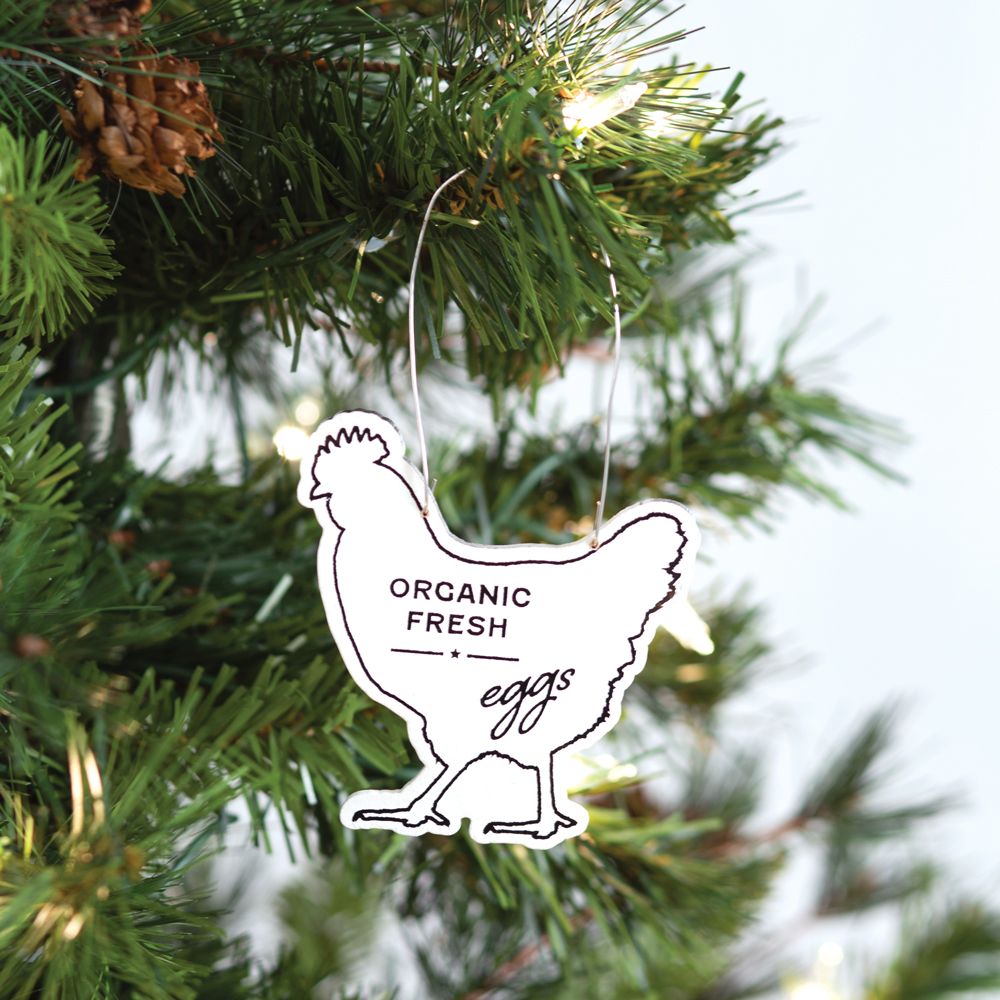 Farmhouse Christmas Ornaments Embellished, Farm Animal Ornaments, Cow, –  Quail Street Designs