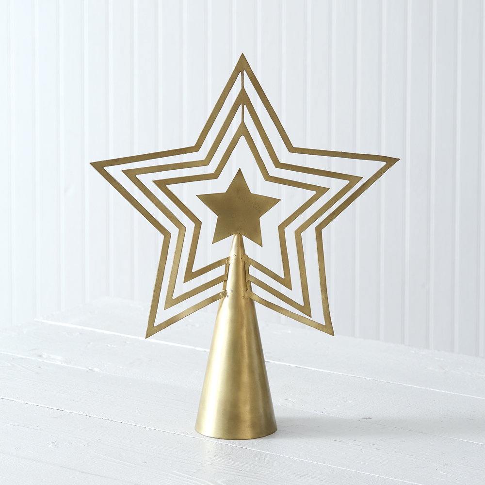 Antique Brass Star Tree Topper | CTW Home Collection