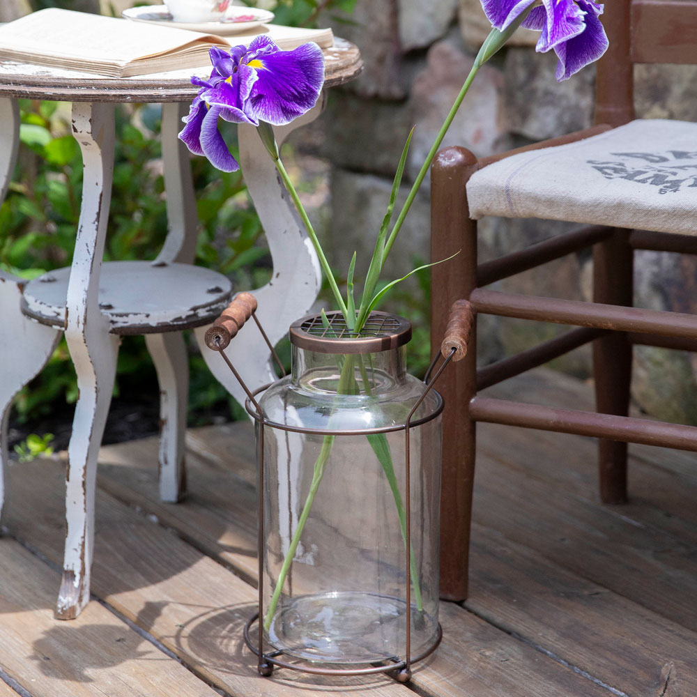 Flower Frog Glass Vase