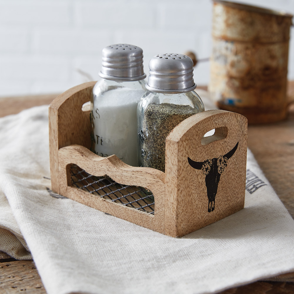 Western Salt and Pepper Caddy CTW Home Collection