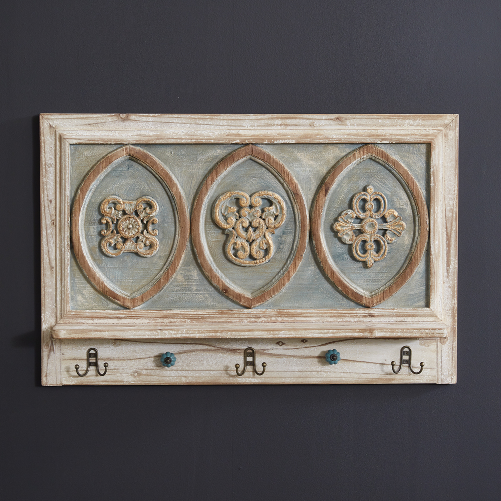 French Provincial Wall Decor with Hooks CTW Home Collection
