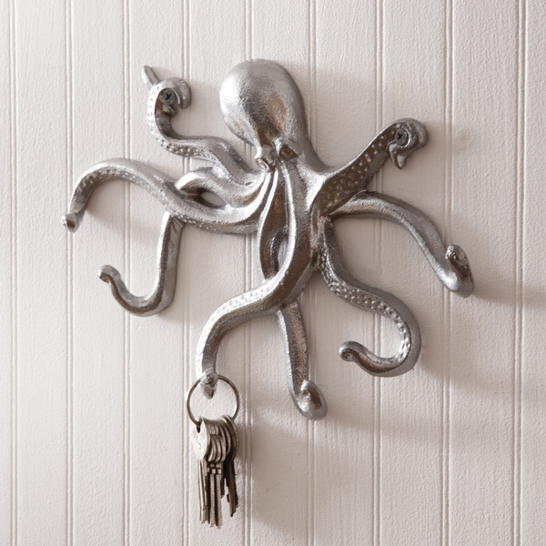 Metal Octopus Wall Hooks