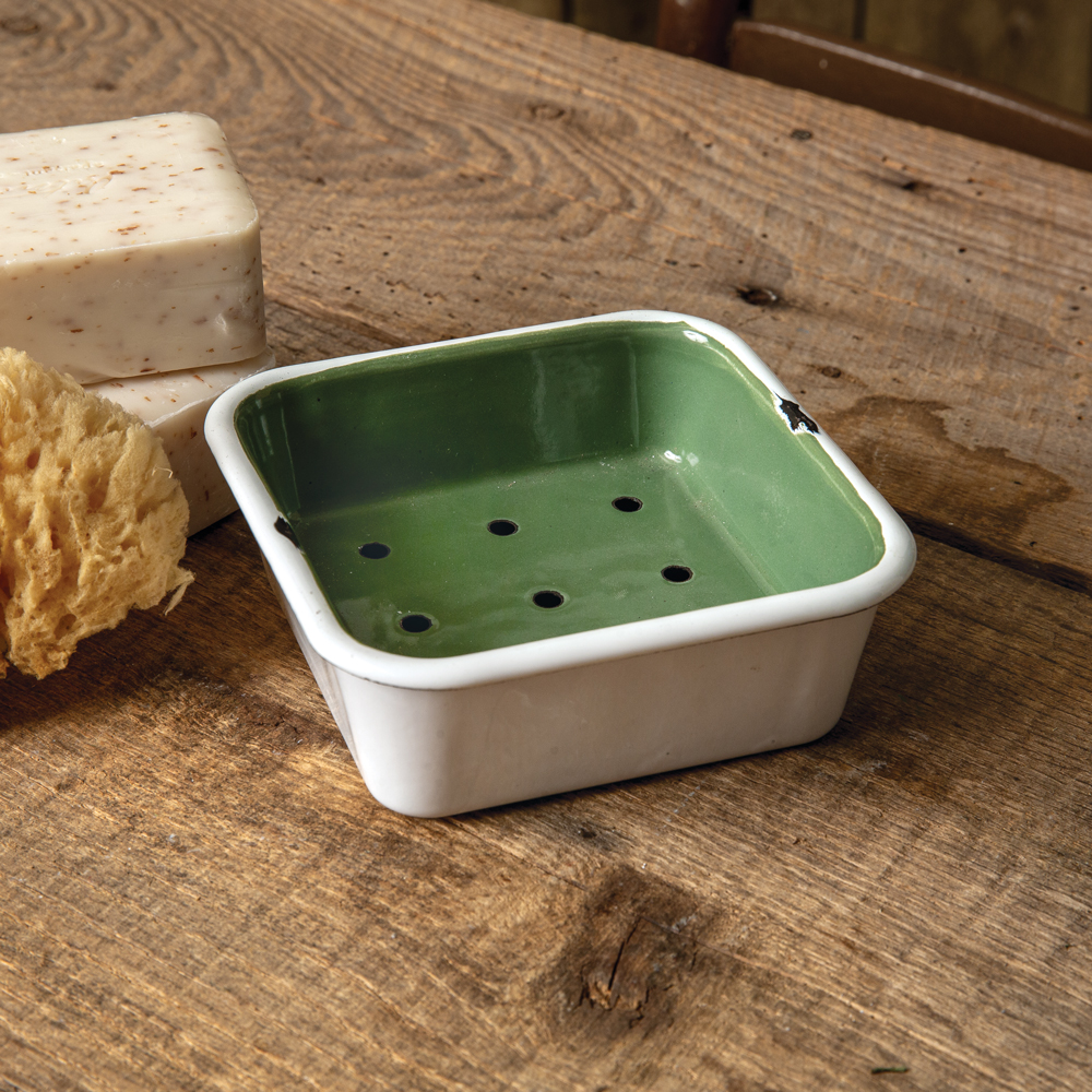 Green Square Soap Dish CTW Home Collection
