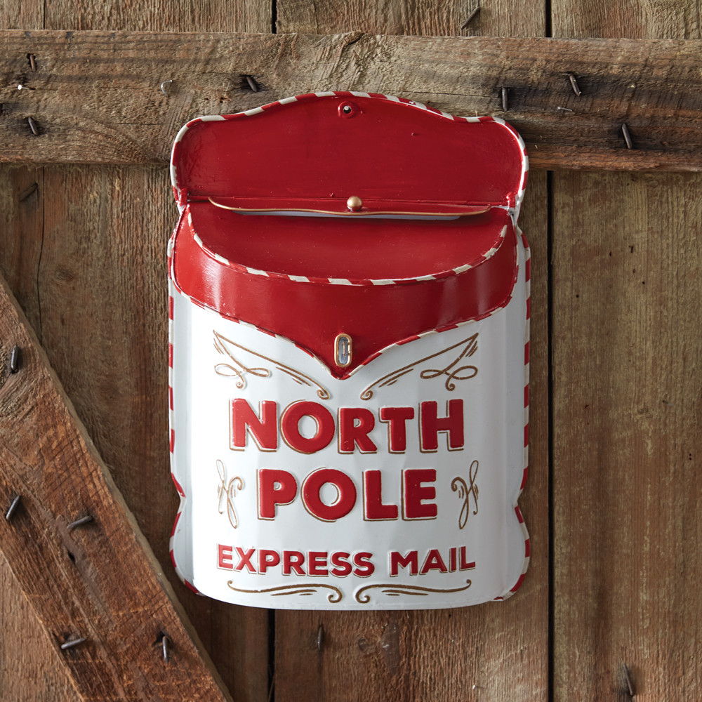 North Pole Express Mail Hanging Mailbox CTW Home Collection