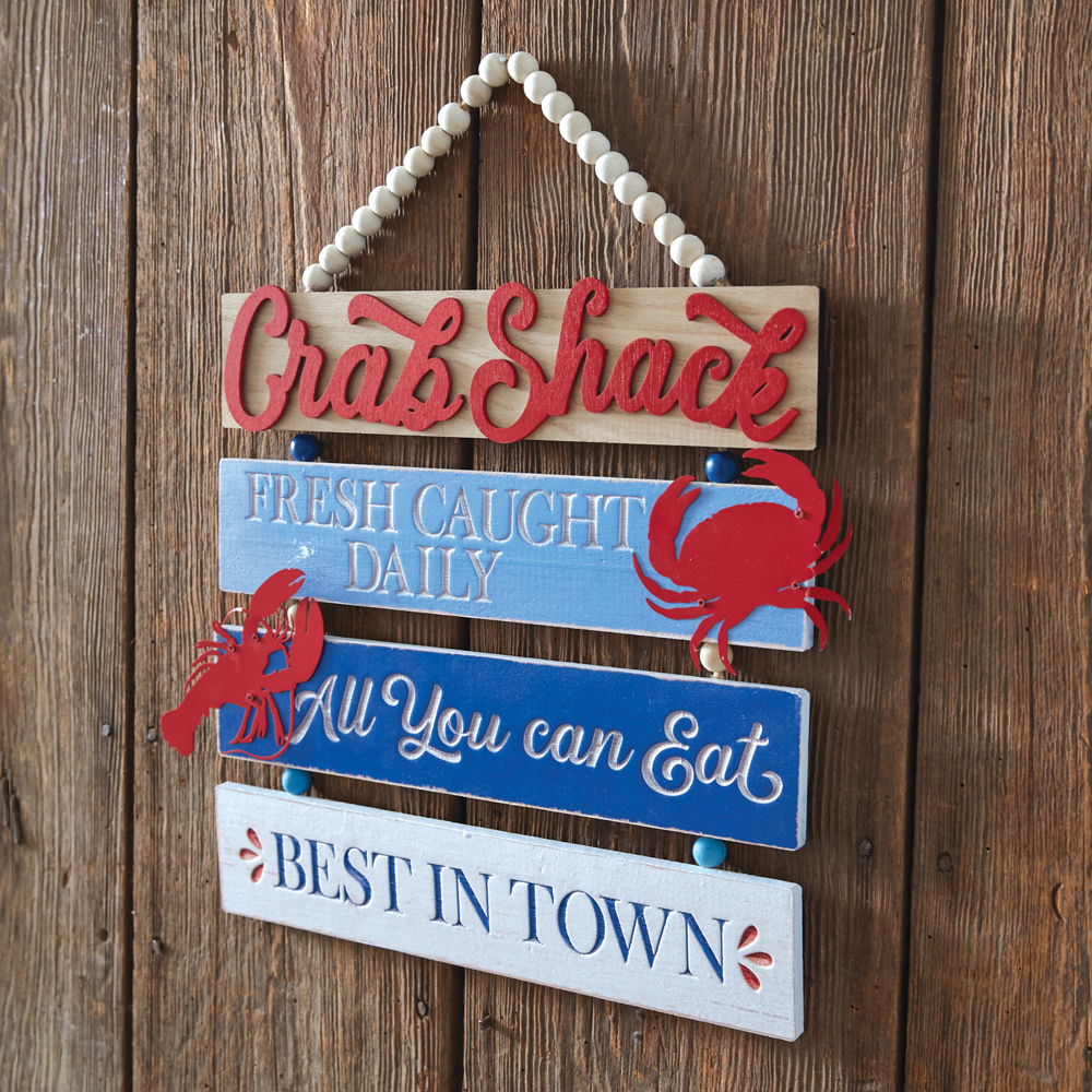 Crab Shack Plank Sign | CTW Home Collection