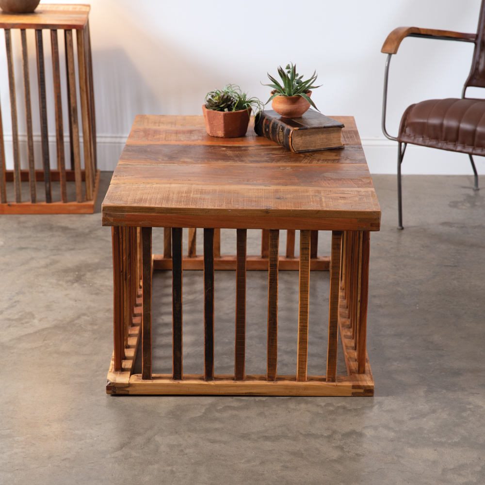 Farmhouse Chicken Coop Coffee Table CTW Home Collection