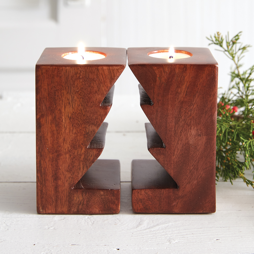 Christmas Tree Cutout Tealight Holders CTW Home Collection