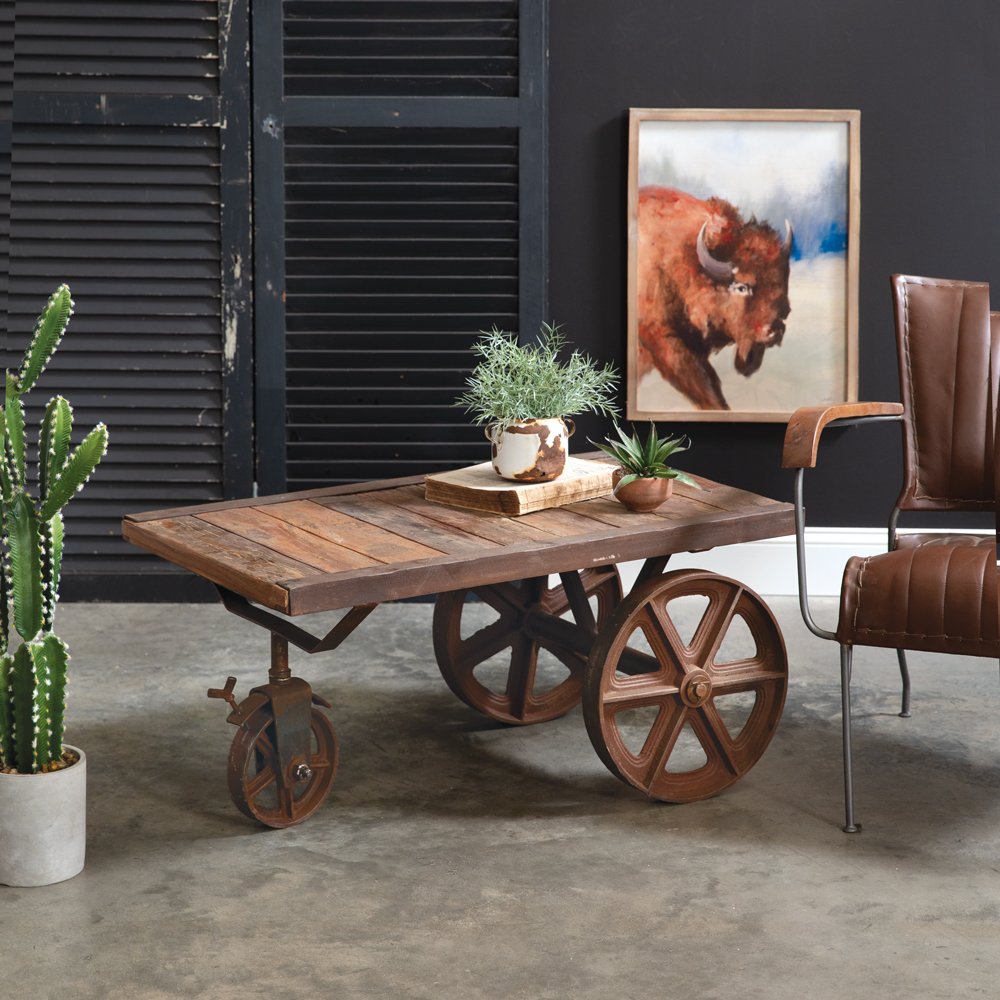 Factory Cart Coffee Table CTW Home Collection