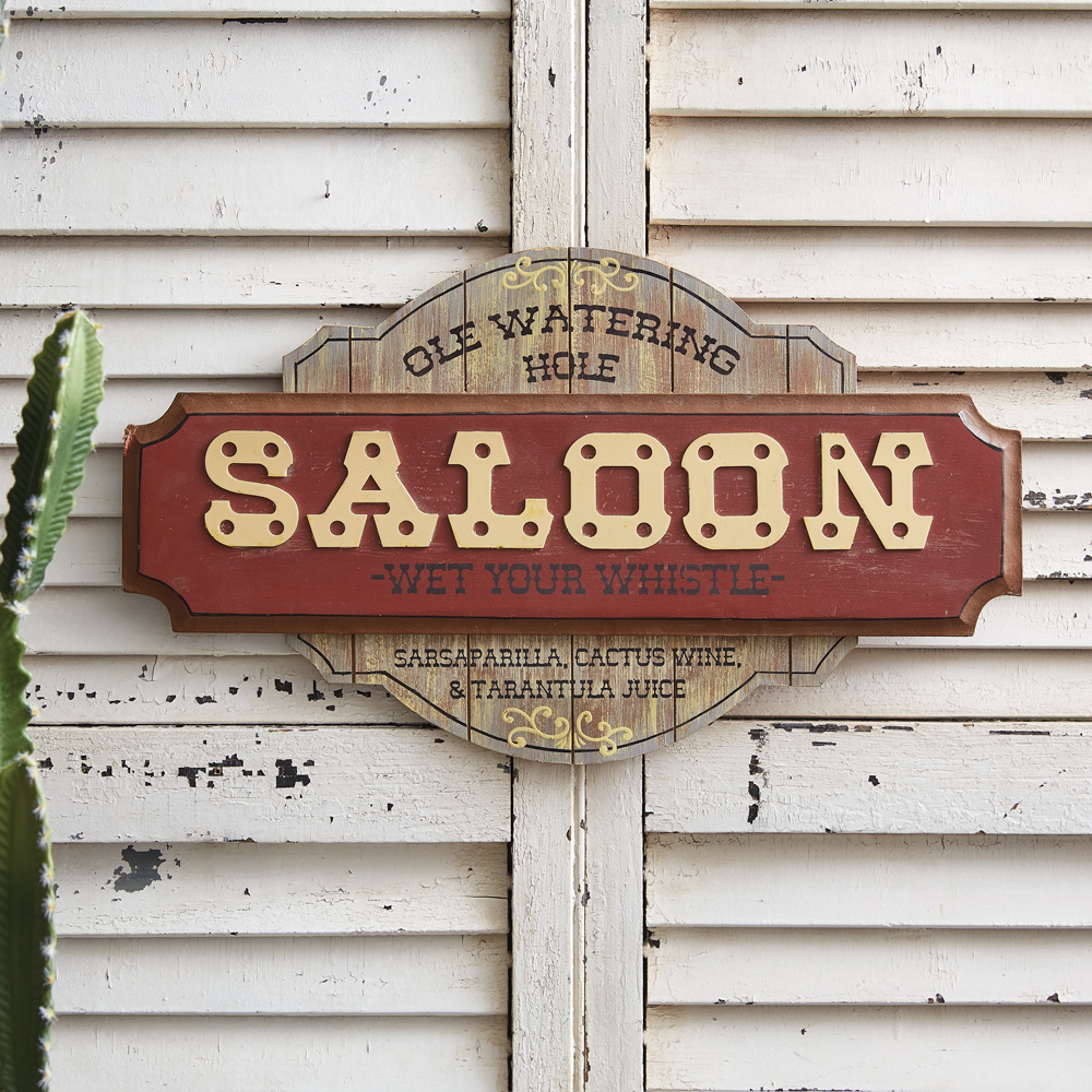 Saloon Wall Sign | CTW Home Collection