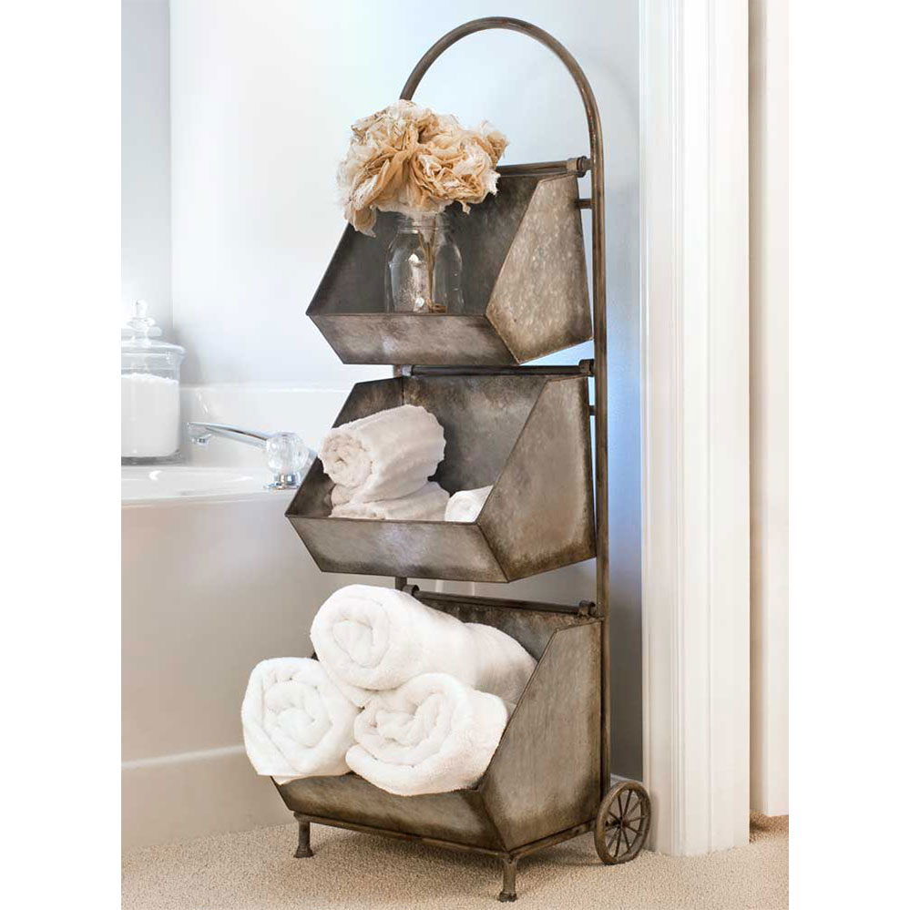 Three Bin Cart CTW Home Collection