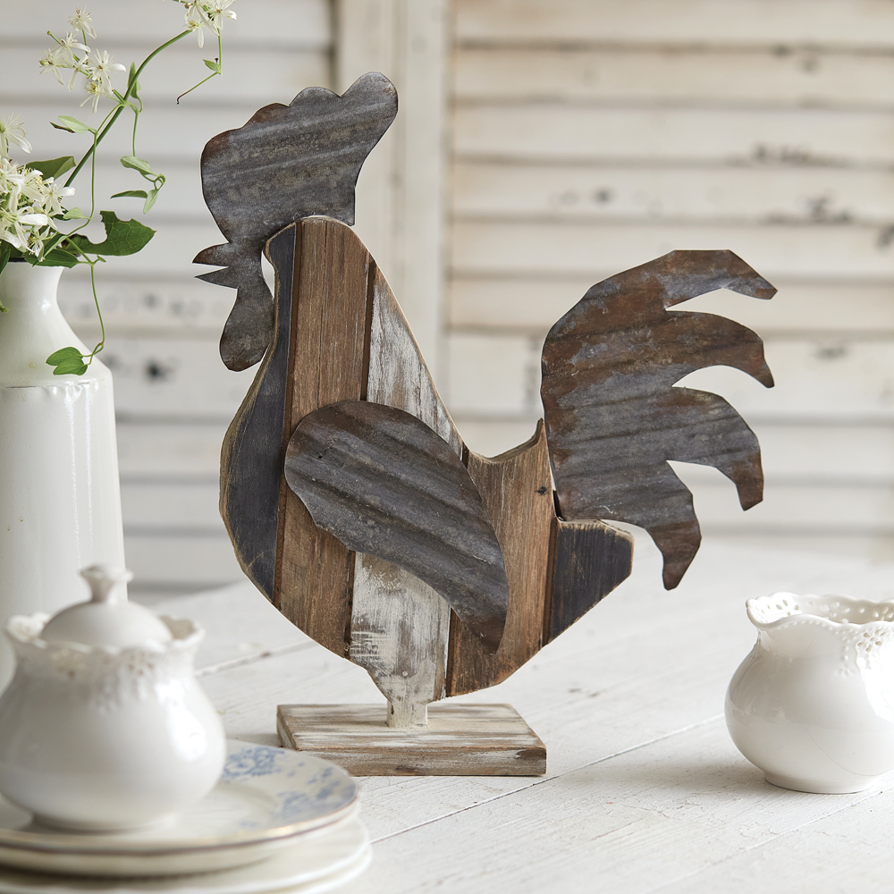 CWI Rooster Egg Metal Holder