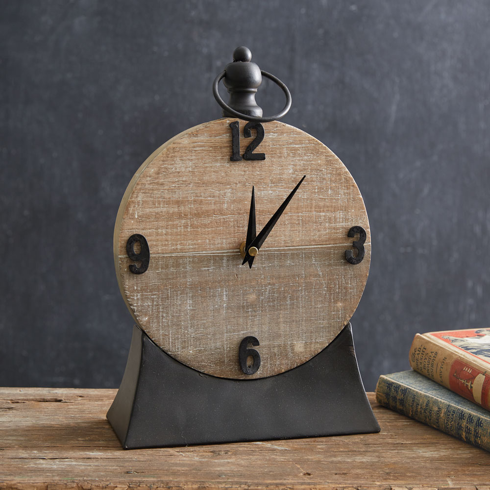 Modern Farmhouse Tabletop Clock CTW Home Collection