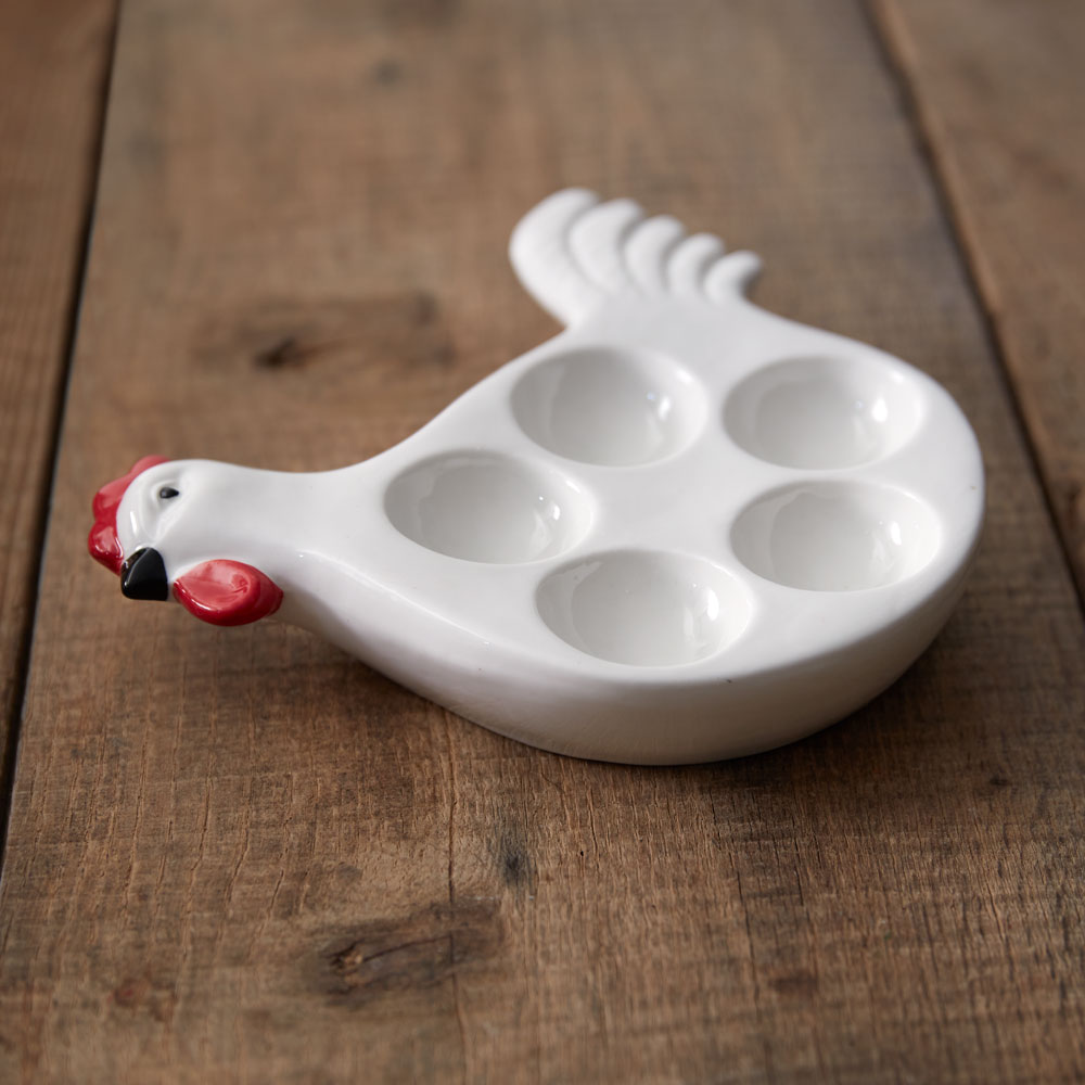 Rooster Deviled Egg Platter CTW Home Collection