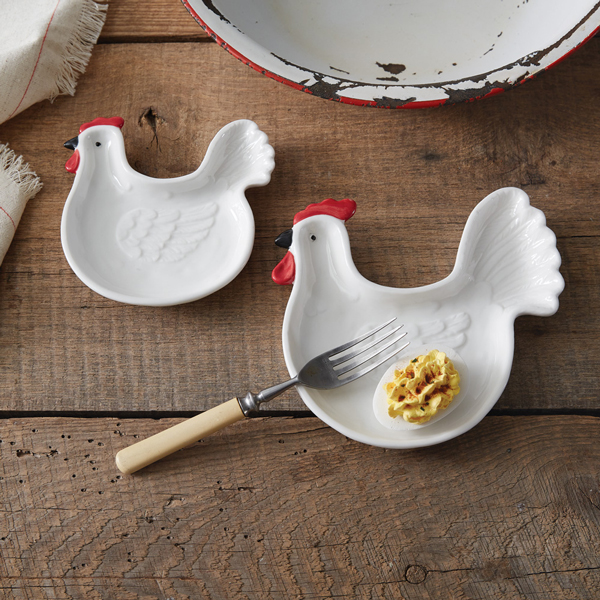 Rooster Serving Dish Set of 2