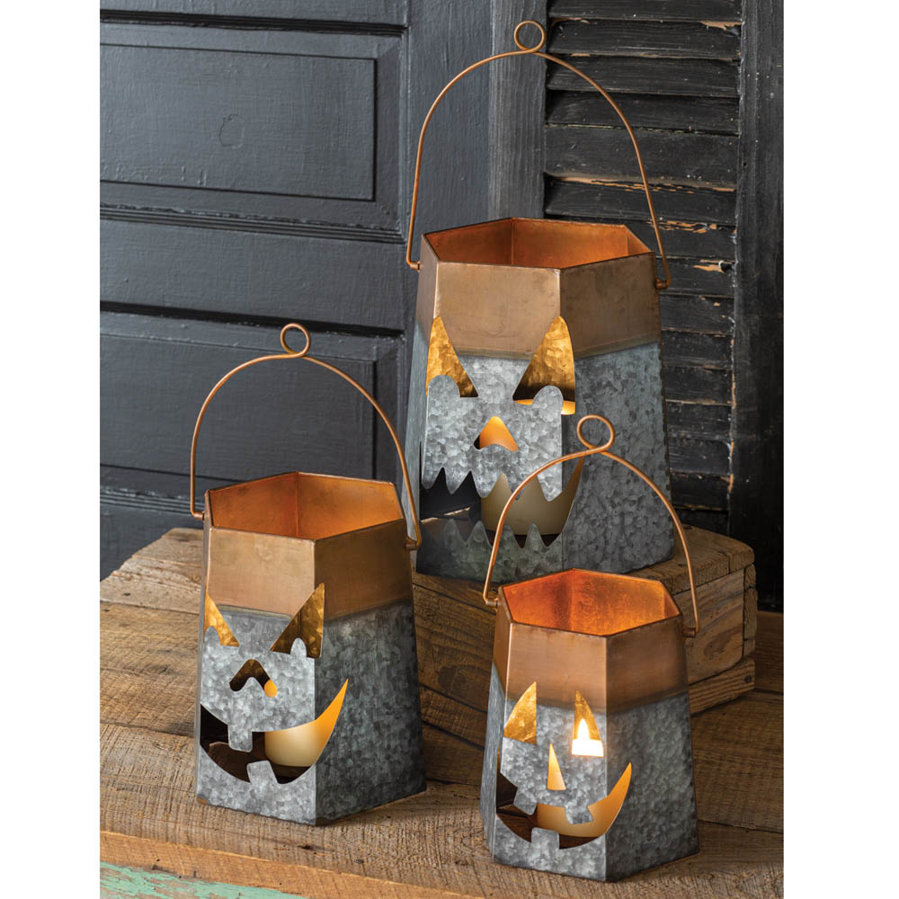 Set of Three Jack O' Lantern Luminaries | CTW Home Collection