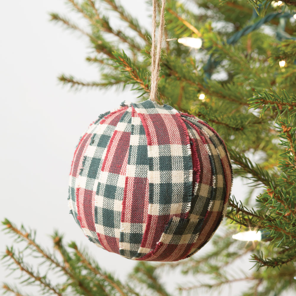 Denver Plaid Fabric Ornament | CTW Home Collection