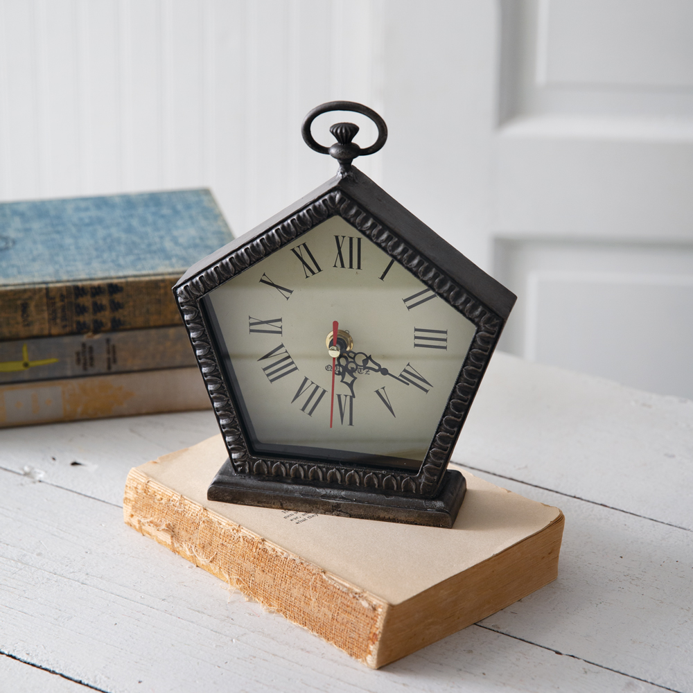 Pentagon Tabletop Clock CTW Home Collection