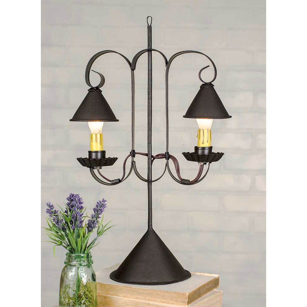 Double Lamp with Hanging Shades CTW Home Collection