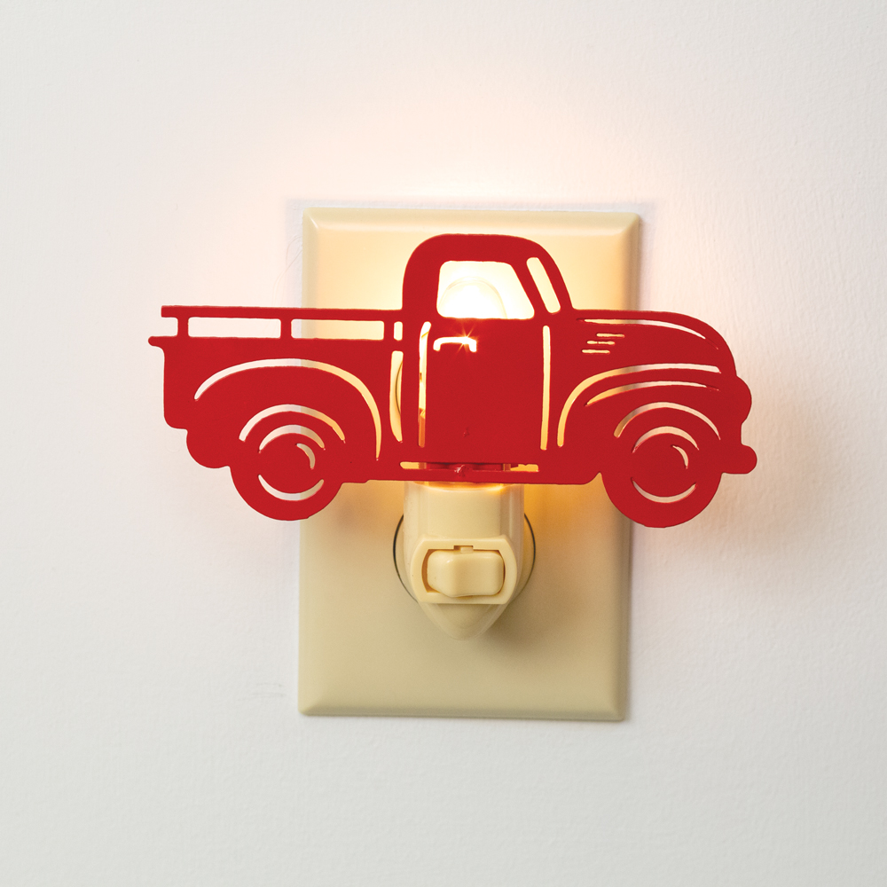 Ceramic Red Truck Night Light
